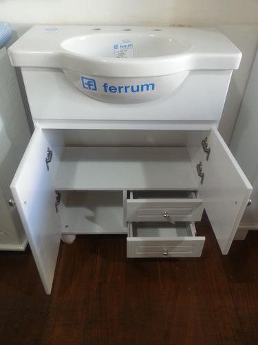 Vanitory 60cm +bacha De Loza Ferrum Modelo Venecia!!