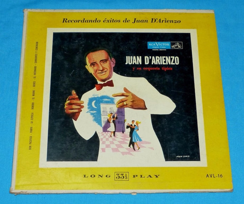 Juan D Arienzo Y Su Orquesta Típica Lp Vinilo 10  Tangos