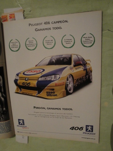 Publicidad Peugeot 406 Año 2000