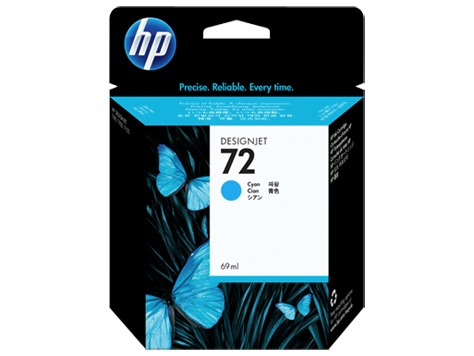 Imagen 1 de 1 de Cartucho De Tinta Designjet Hp 72 De 69 Ml Cian (c9398a)