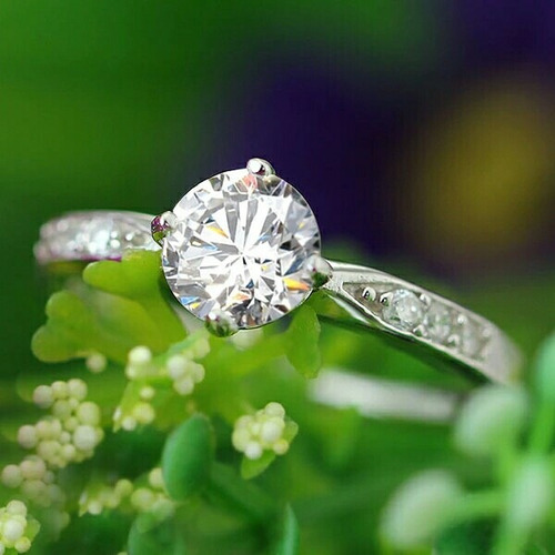 Imagen 4 de 4 de Anillo Compromiso Plata Oro Ropa Vestidos