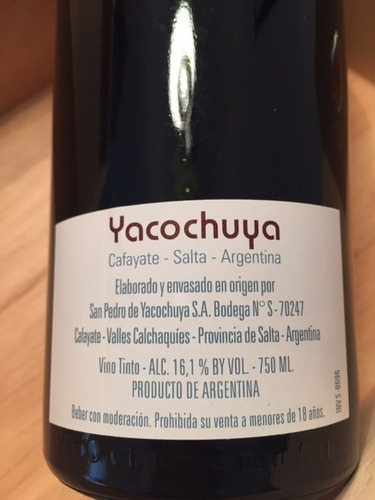 Yacochuya Malbec M. Rolland 2002 - Cosecha Anterior Guardada