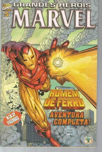 Grandes Herois Marvel N° 05 2ª Serie - 132 Páginas Em Português - Editora Abril - Formato 13,5 X 20,5 - Capa Mole - 2000 - Bonellihq Cx443 H18