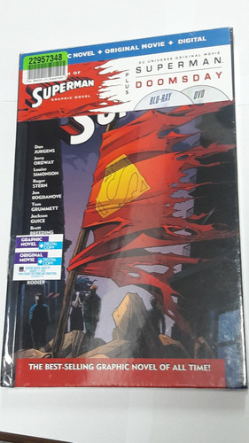 Superman: Doomsday Bluray Novela Gráfica Dvd Dc Batman Jla