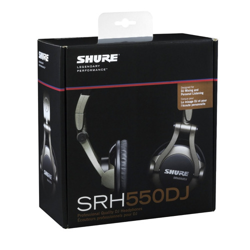 Imagen 4 de 7 de Auriculares Shure Srh550dj Para Deejay Dj Oficial