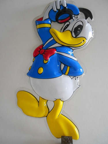 Pato Donald Duck 1960 Cartel Plástico Termoformado