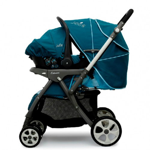Imagen 2 de 4 de Coche Para Bebe Con Baby Silla Para Auto Extoura Blue Joie