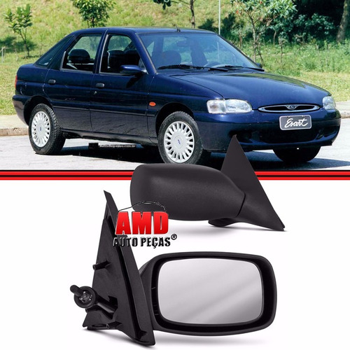 Espelho Retrovisor Escort Zetec Perua Sw 97 99 03 Controle