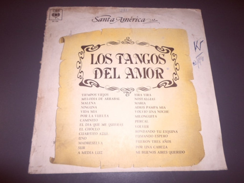 Santa America - Los Tangos Del Amor * Disco De Vinilo