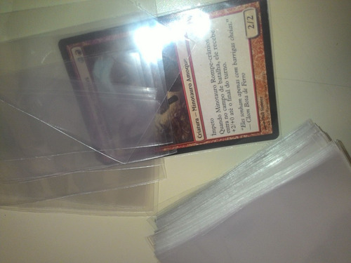 200 Protetores Sleeves Shields Mtg Pokemon Battle Scenes Cr (Usado)