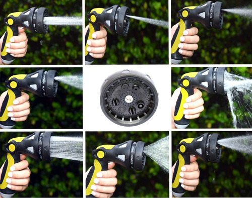 Pistola De Riego 8 Funciones Con Kit De Conexiones. 10 Dls