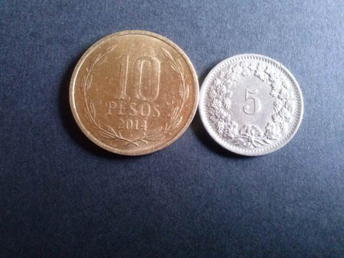 Moneda Suiza 5 Rappen Ceca B 1967 Níquel (22a)