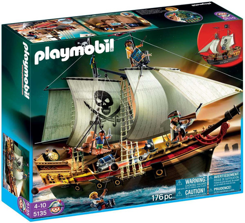 Playmobil 5135 Barco Pirata De Ataque