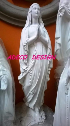 Virgen Lourdes 65 Yeso Estatua