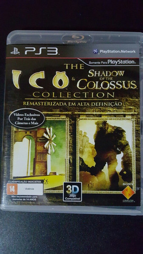 Ico & Shadow Of The Colossus 3d Original Ps3 Novo