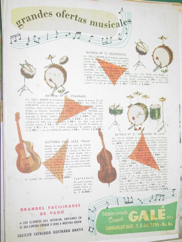 Publicidad Establecimiento Musical Casa Gale Instrumentos M1