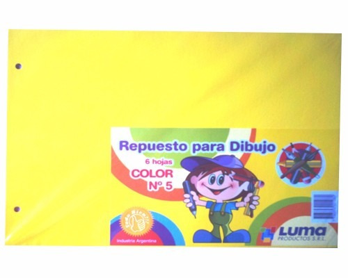 Repuesto De Dibujo Luma N°6 X 6 Hojas Color Tipo Canson