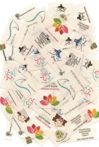 150 Etiquetas Algodão Natural Personalizadas 5x2 Ou 3,8x2,5.