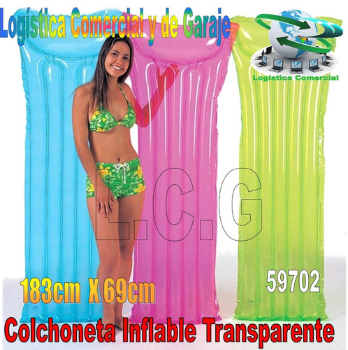 Colchon Colchoneta Flotadora Inflable Adulto Intex 59702