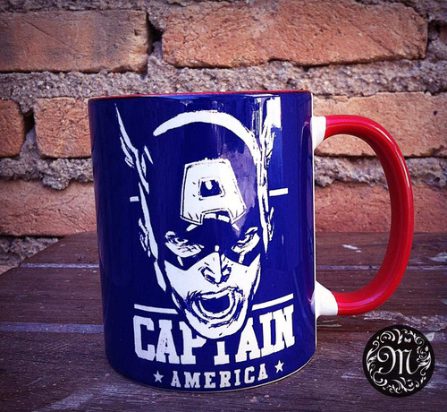 Caneca Personalizada Heróis Capitão America