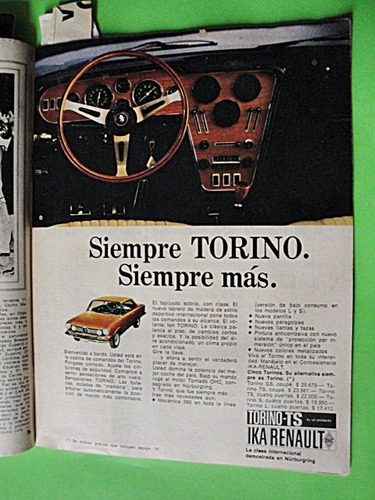 Publicidad Torino Ts Coupe Año 1970