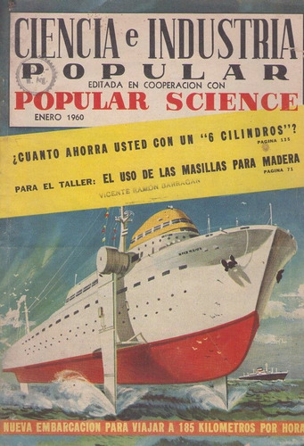 Revista / Ciencia E Industria Popular / Enero 1960 /