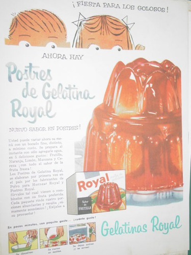 Publicidad Postres De Gelatina Royal Fiesta Para Golosos