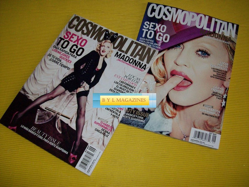Madonna Revista Cosmopolitan Mexico 2015 Lote 2 Portadas