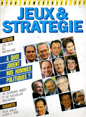 Jeux & Strategie 40 - Revista Francesa De Juegos