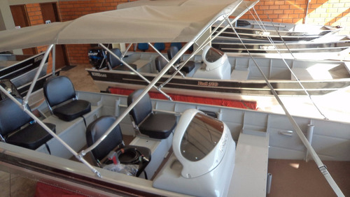 Lancha Fortboat Feel 500 Semi Chato C/ Motor 15 Hp Super Mer
