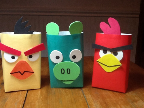 Bolsitas Angry Birds  Artesanales Pack 10 Unidades