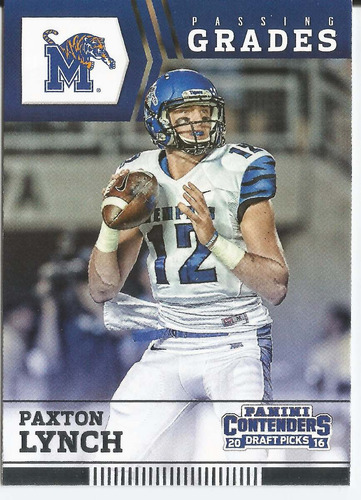 2016 Panini Contenders Passing Grades Paxton Lynch Broncos