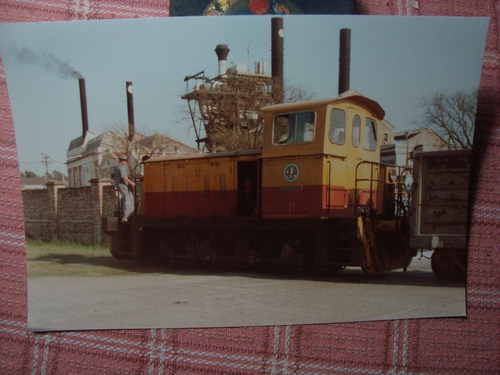 Antigua Fotografía Locomotora Ferrocarril Tren 12 X 19 Cm