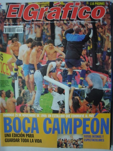 Grafico 4130 Boca Juniors Campeon 1998 Palermo Sin Drossier