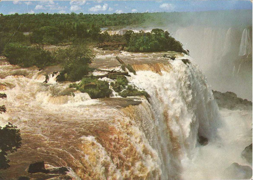 Igu-1839 - Postal Foz Do Iguaçu, P R -  Salto Floriano