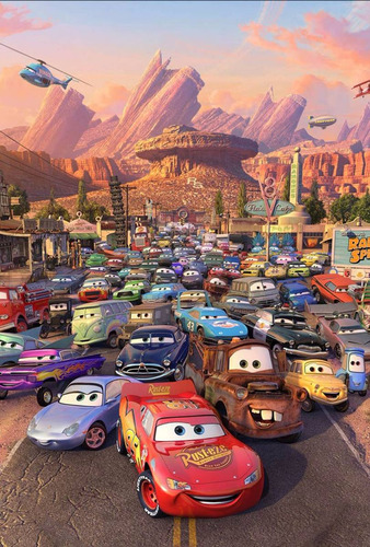 Cuadro Madera Mdf Pelicula Cars Habitación Niño Disney Pixar