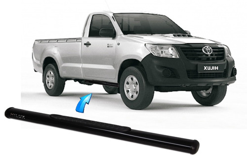 Estribo Tubular Oblongo Preto Hilux Simples 2005 2015