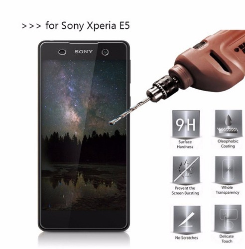 Mica De Vidrio Templado Protector Para Sony Xperia E5