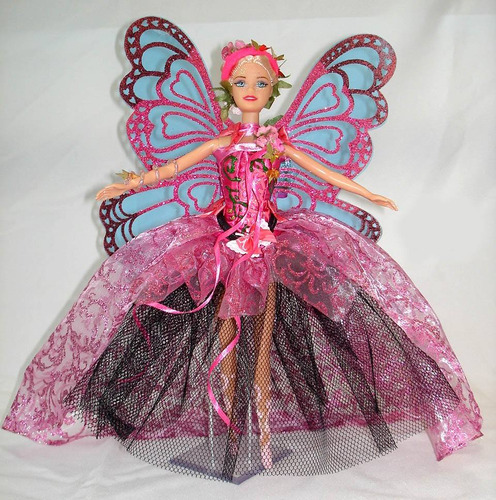 Boneca Barbie Fada Princesa Da Primavera