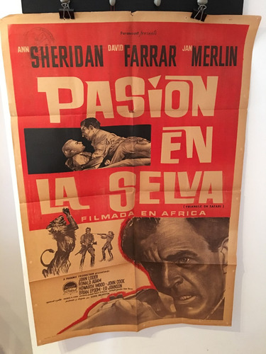 Afiche De Cine Original - Pasion En La Selva