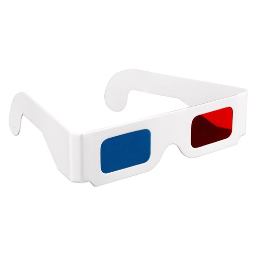 Pack 500 X Lentes 3d Rojo Azul Anaglifo Carton Peliculas 3d