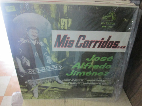 Jose Alfredo Jimenez Mis Corridos  Disco Lp Nuevo ---