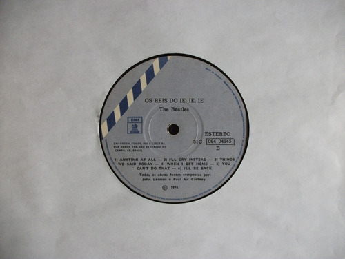 Lp Beatles Os Reis Do Ié, Ié! Estéreo 1978 Export Edition (Usado)