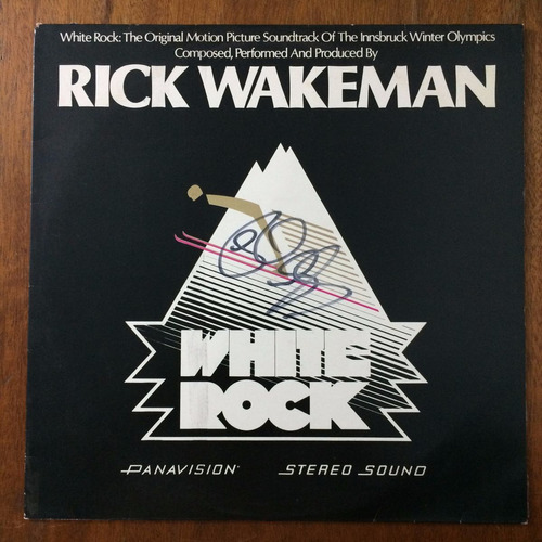 Lp Autografado - Rick Wakeman - White Rock - Raro - Antigo