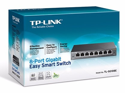 Switch Gerenciável Easy Smart Gigabit De 8 Portas Tl-sg108e