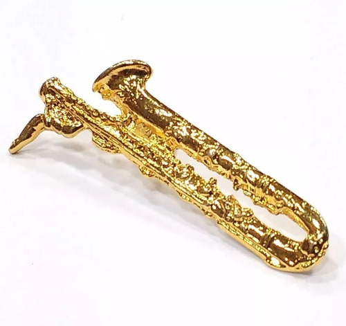 Bótom Pim Broche Saxofone Baritono Sax Instrumento Musical