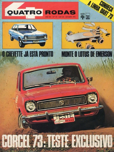 Quatro Rodas Nº147 Ford Corcel 1973 Dodge Dart Chevette