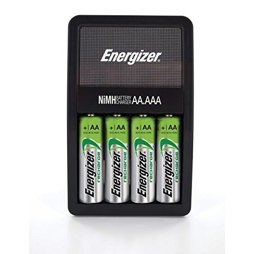 Energizer Recarga Valor Cargador Con 4 Aa Nimh Recargables P
