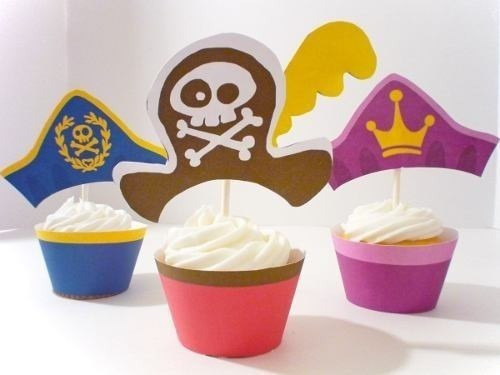 Kit Imprimible Jake Piratas Cupcake Wrapper Topper Souvenir