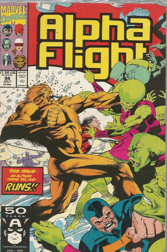 Alpha Flight N° 98 - Em Inglês - Editora Marvel - Formato 17 X 26 - Capa Mole - Bonellihq Cx02 Abr24